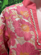 Flamingo pink floral dress