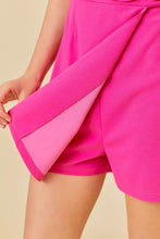 Fuchsia Romper with Bow Details