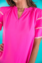 Hot Pink Ric Rac Dress