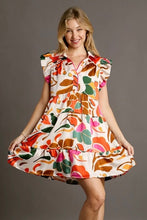 Floral Flutter Sleeve Dress