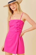 Fuchsia Romper with Bow Details