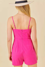 Fuchsia Romper with Bow Details