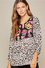 Savanna Jane light pink leopard print long sleeve top